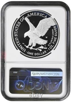 2025 W Silver American Eagle S$1 Laser Privy NGC PF69 Ultra Cameo