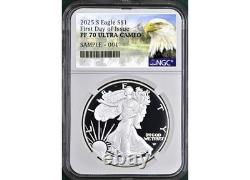 2025 s proof silver eagle ngc pf 70 uc first day of issue mtn presale 2025 s proof silver eagle ngc pf 70 uc first day of issue mtn presale