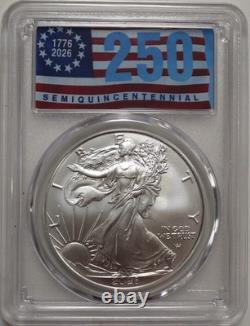 2026 $1 1 oz Silver Eagle 40th Anniversary PCGS MS70 First Day of Issue