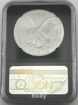 2026 AMERICAN SILVER EAGLE NGC MS70 FDOI BLACK CORE PAUL HOLLIS SIGNED 1 of 2026