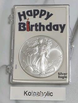 2026 HAPPY BIRTHDAY $1 American Silver Eagle Uncirculated Keepsake And Investmen