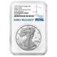 2026-w Proof $1 American Silver Eagle Ngc Pf70uc Er Blue Label