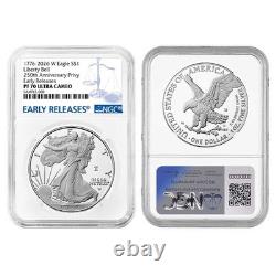 2026-W Proof $1 American Silver Eagle NGC PF70UC ER Blue Label