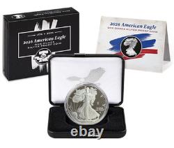 2026 w Silver American Eagle 250th Anniv Liberty Bell Privy WithOGP Milk spots