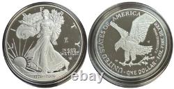 2026 w Silver American Eagle 250th Anniv Liberty Bell Privy WithOGP Milk spots