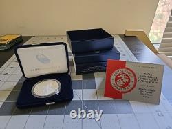 - 250th Anniversary US Marine Corps American Eagle One Ounce Silver Proof Coin