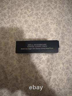 250th Anniversary US NAVY American Eagle One Ounce Silver Proof Coin SEALED