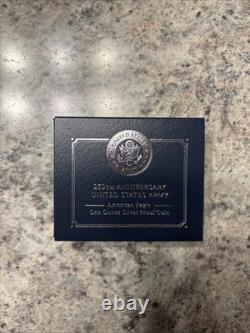 250th Anniversary United States Army American Eagle One Ounce Silver Proof Coin