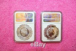 2 Aus Coin Lot, Both Ngc Mint State 70, Kang & W-t Eagle, One Signed By Mercanti
