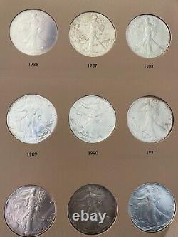 36 Coin Complete Set Silver American Eagle S In Dansco United States Dollars Gem