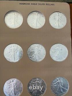 36 Coin Complete Set Silver American Eagle S In Dansco United States Dollars Gem