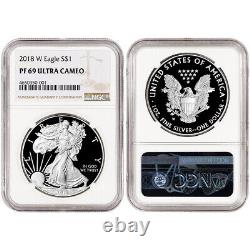 37-pc. 1986 2022 American Silver Eagle Proof Complete Date Set NGC PF69 UCAM