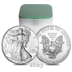3-2009 Silver American Eagle Rolls 60 Ounces