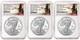 3 Coin Set, 2025 Silver Eagles 250th Anniversary Privy Ngc Pf69 Fr 250