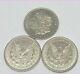 3 Complete Mint Set 1921 P/d/s Morgan Silver Dollar 90% Eagle Last Year Polished