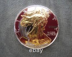 4 American Silver Eagle 1 oz Dollar Coins 24k gold Plate Leap Years Morgan Mint