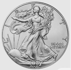 5PC 2024 Hot American Eagle Coins 1 oz. 999 Fine Silver BU In Stock