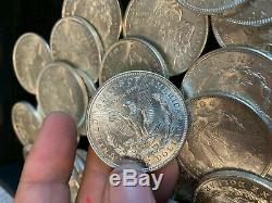 5 Rolls 100 Coins $1 AU 1921 Morgan US Silver Dollars Eagle 90% Bulk Lot