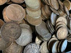 5 Rolls 100 Coins $1 CULL 1921 Morgan US Silver Dollars Eagle 90% Bulk Lot
