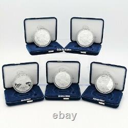 5 x 2021-W American Eagle One Ounce (1oz) Silver Proof Coin (21EA) In Hand Lot
