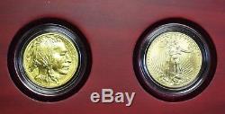 8-8-08 US Mint Double Prosperity Set 1/2oz Gold Eagle & Gold Buffalo 09DUD