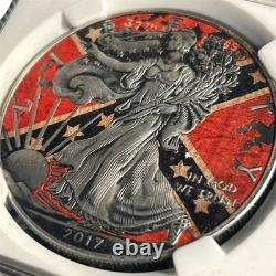 #8 RARE USA 1 oz History Event American SILVER EAGLE $1 Walking Liberty 2017 AF