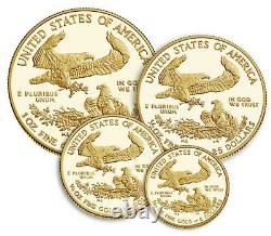 American Eagle 2021 Gold Proof Four-Coin Set 4 coins 21EF SHIPPED FROM MINT