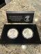 American Eagle 2021 One Ounce Silver Reverse Proof Two-coin Set 21xj
