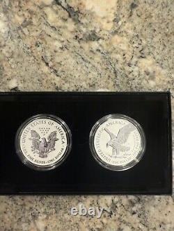 American Eagle 2021 One Ounce Silver Reverse Proof Two-Coin Set 21XJ