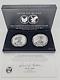 American Eagle 2021 One Ounce Silver Reverse Proof Two-coin Set 21xj Fast Ship