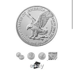 American Eagle 2021 One Ounce Silver Uncirculated Coin LOT OF 3 SEALED