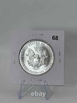 American Eagle Silver Coin Silver Eagle 1989 Philadelphia Mint #68