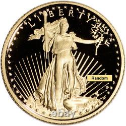 American Gold Eagle Proof 1/10 oz $5 Coin in Capsule Random Date
