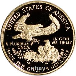 American Gold Eagle Proof 1/10 oz $5 Coin in Capsule Random Date