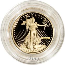 American Gold Eagle Proof 1/10 oz $5 Coin in Capsule Random Date