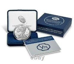 American Mint End Of World War 2 75th Anniversary Eagle Silver Proof Coin