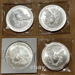 American Silver Eagle 1 oz Lot of 4 (various years) 03 03 08 10