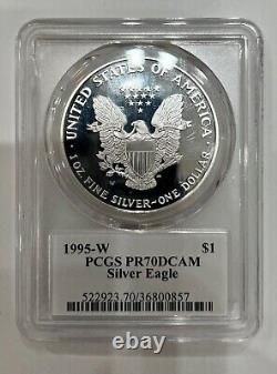 American Silver Eagle Complete Set 1986-2023 PCGS PR70 DCAM Incl. Signed 1995W