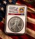 American Silver Eagle With 250th Anniversary 1/10th Oz Commemorative Gilt Medal