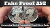 Comparing Real Proof Silver Eagle With Counterfeit Proof Silver Eagle
