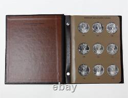 Complete 1986-2021 American Eagle Silver Dollar Dansco Coin Album (36 Coins)