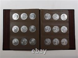 Complete 1986-2021 American Eagle Silver Dollar Dansco Coin Album (36 Coins)