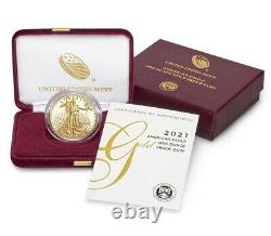 Confirmed Mint Order 2021-W 1 oz Proof Gold American Eagle 21EB