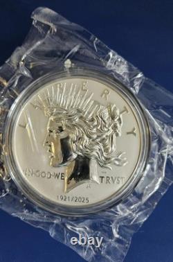 EAGLE PEACE 2oz SILVER. 999 reverse-proof 150 YEARS OF U. S AMERICAN EAGLE
