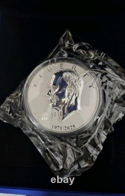 Eisenhower 2 Oz Silver Proof 360g Brass 2025 150 YEARS OF U. S AMERICAN EAGLE