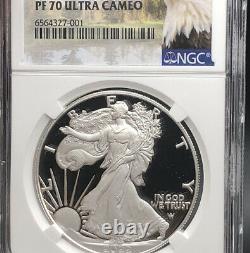 FIRST DAY OF ISSUE 2022 W Proof American Silver Eagle MTN NGC PF70 ULTRA CAMEO