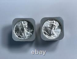 Five BU 1989 1 oz. 999 Fine Silver American Silver Eagle $1 Coins