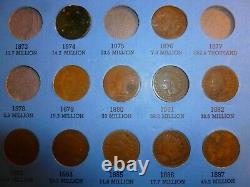 Flying Eagle Indian Head Penny Cent Coin Collection #Lot I-39 (1857 to 1909)
