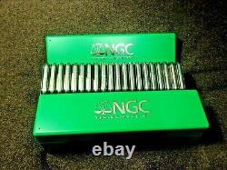 Green Mint Sealed Box Silver Eagle Set 1986-2016 NGC MS69. Shipped in green NG