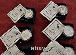 LOT 9 AMER SIL EAGLE PROOFS 2007W 2016W & 1 LINCOLN COMM PROOF, COAs AND OGPs